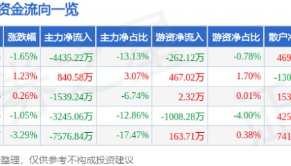 股票行情快报：大智慧（601519）3月9日主力资金净卖出4435.22万元